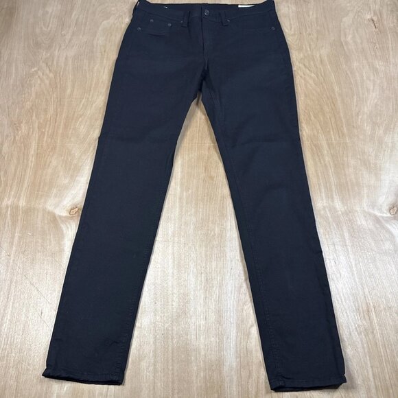 Rag & Bone Mens Skinny Black Mid Rise Jeans Size 31x32 - Picture 1 of 8